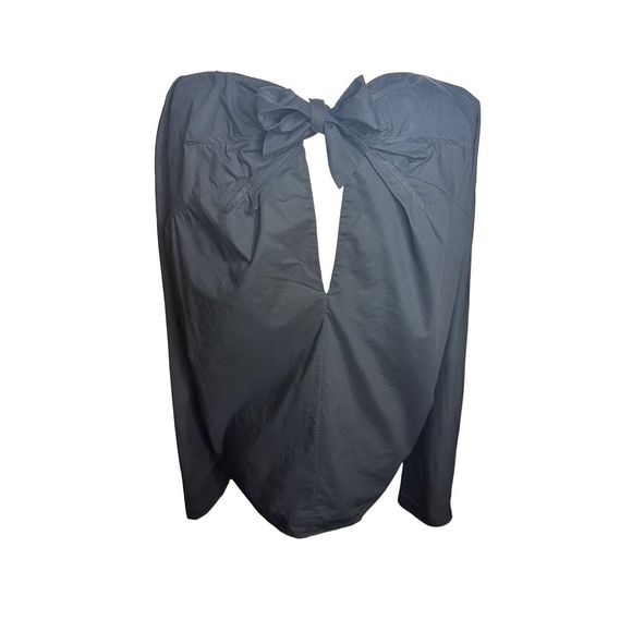 Marni Black Tie Keyhole Back Long Sleeve Blouse Top Size IT 40 US 4 Women's - Picture 4 of 7